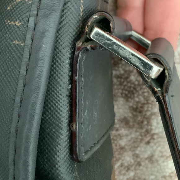 L.A.M.B GWEN STEFANI Large Black Handprint Graphic Messenger Bag Unisex Adult - Picture 9 of 16